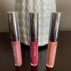 NWOT Set of 3 Colorescience Lip Shines SPF 35